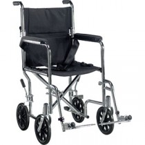 "Deluxe Go-Kart Transport Chair 19"" Seat, Chrome"